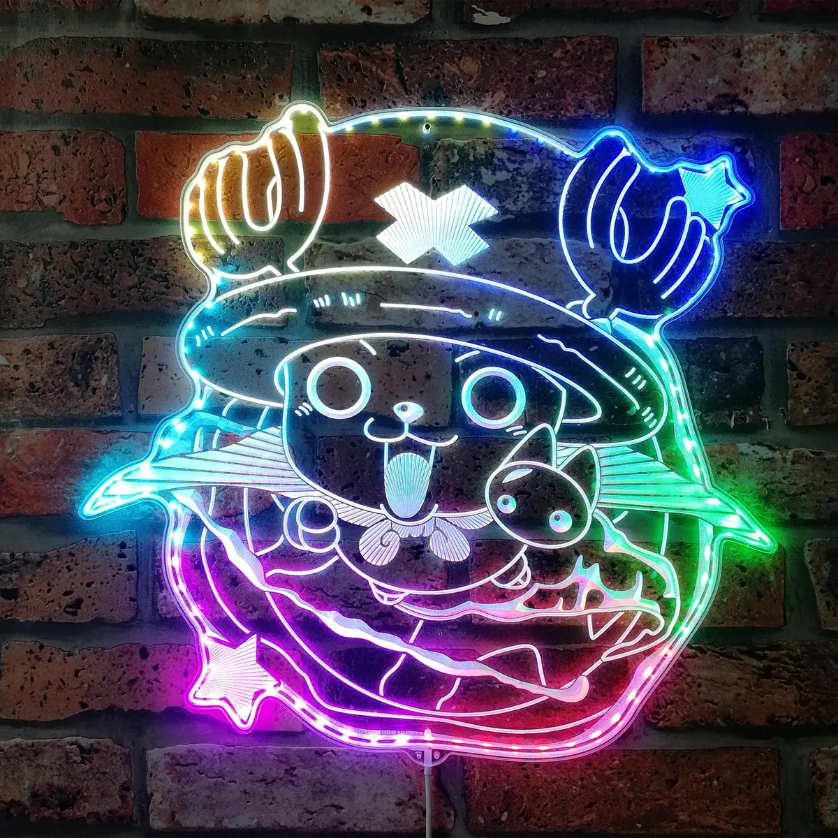 Tony Tony Chopper One Piece Neon Led Sign With Dynamic Rgb Colors 1