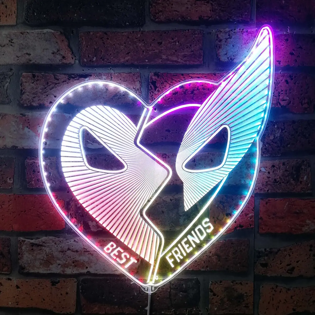 Deadpool & Wolverine Neon Led Sign With Dynamic Rgb Colors 1