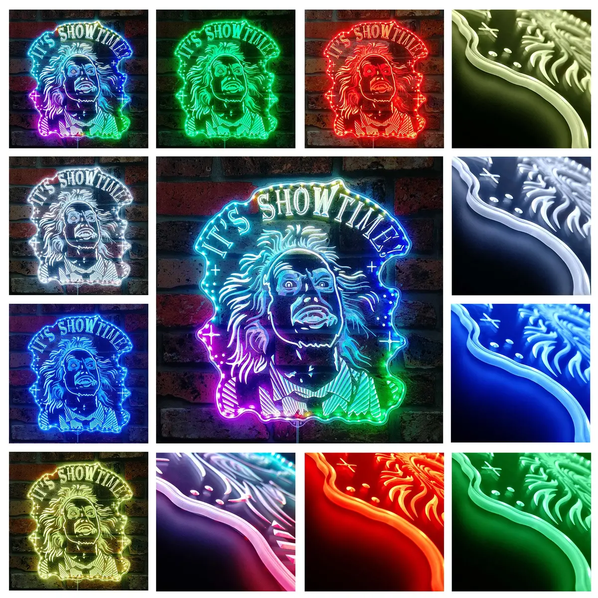 Beetlejuice Neon Led Sign With Dynamic Rgb Colors 2