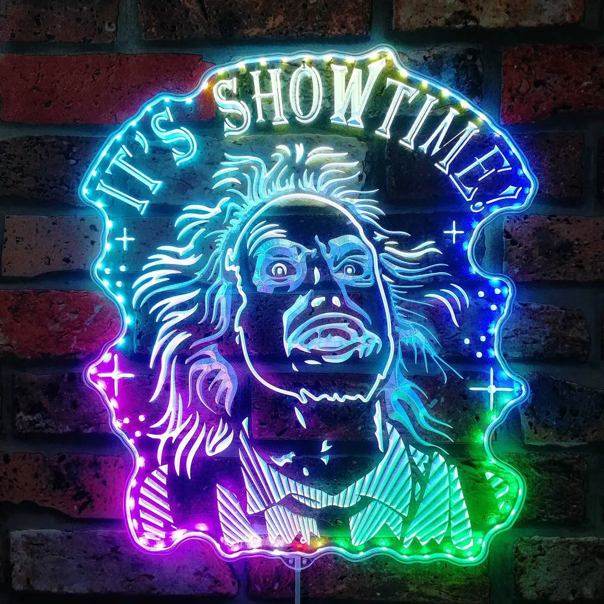 Beetlejuice Neon Led Sign With Dynamic Rgb Colors 1