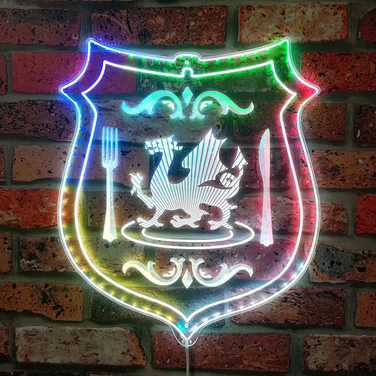 Dungeon Meshi Emblem Neon Led Sign With Dynamic Rgb Colors 1