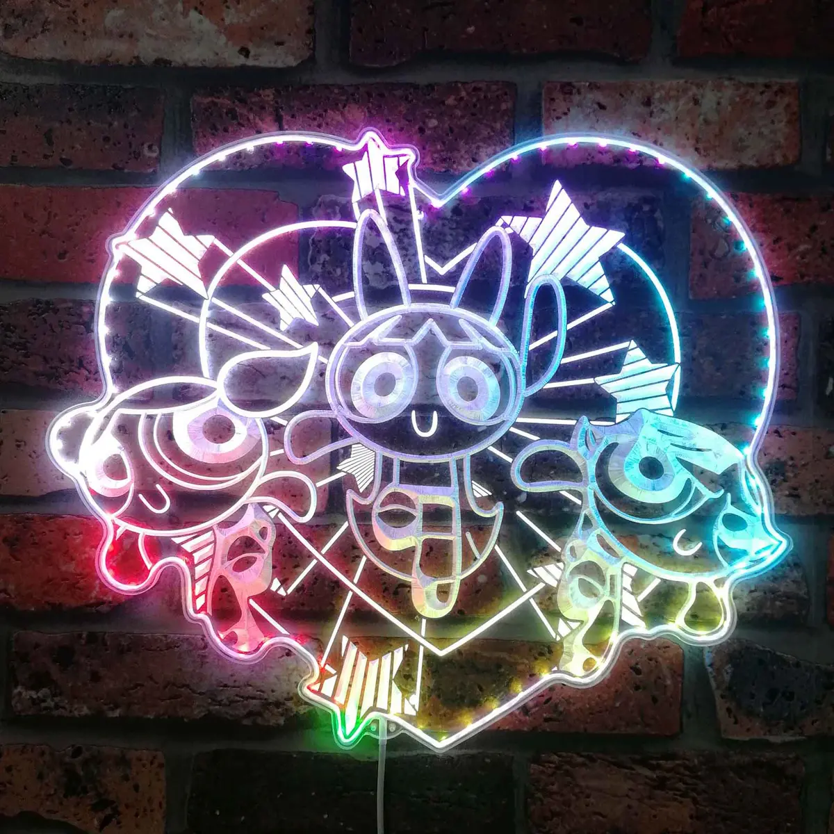 Powerpuff Girls Neon Led Sign With Dynamic Rgb Colors 1