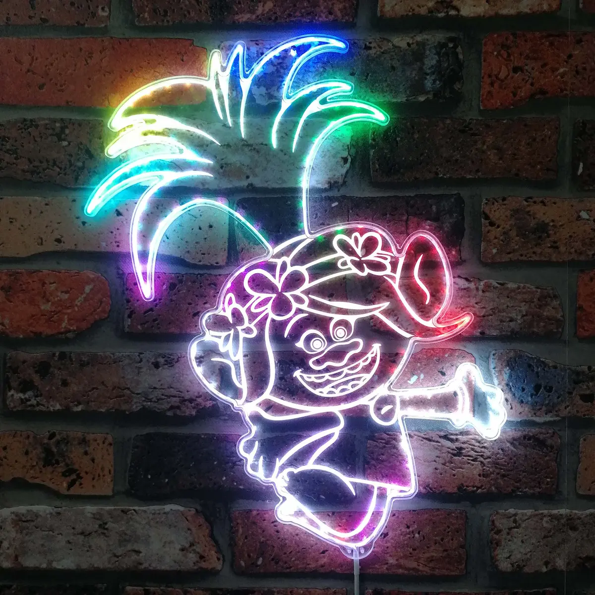 Trolls Neon Led Sign With Dynamic Rgb Colors 1