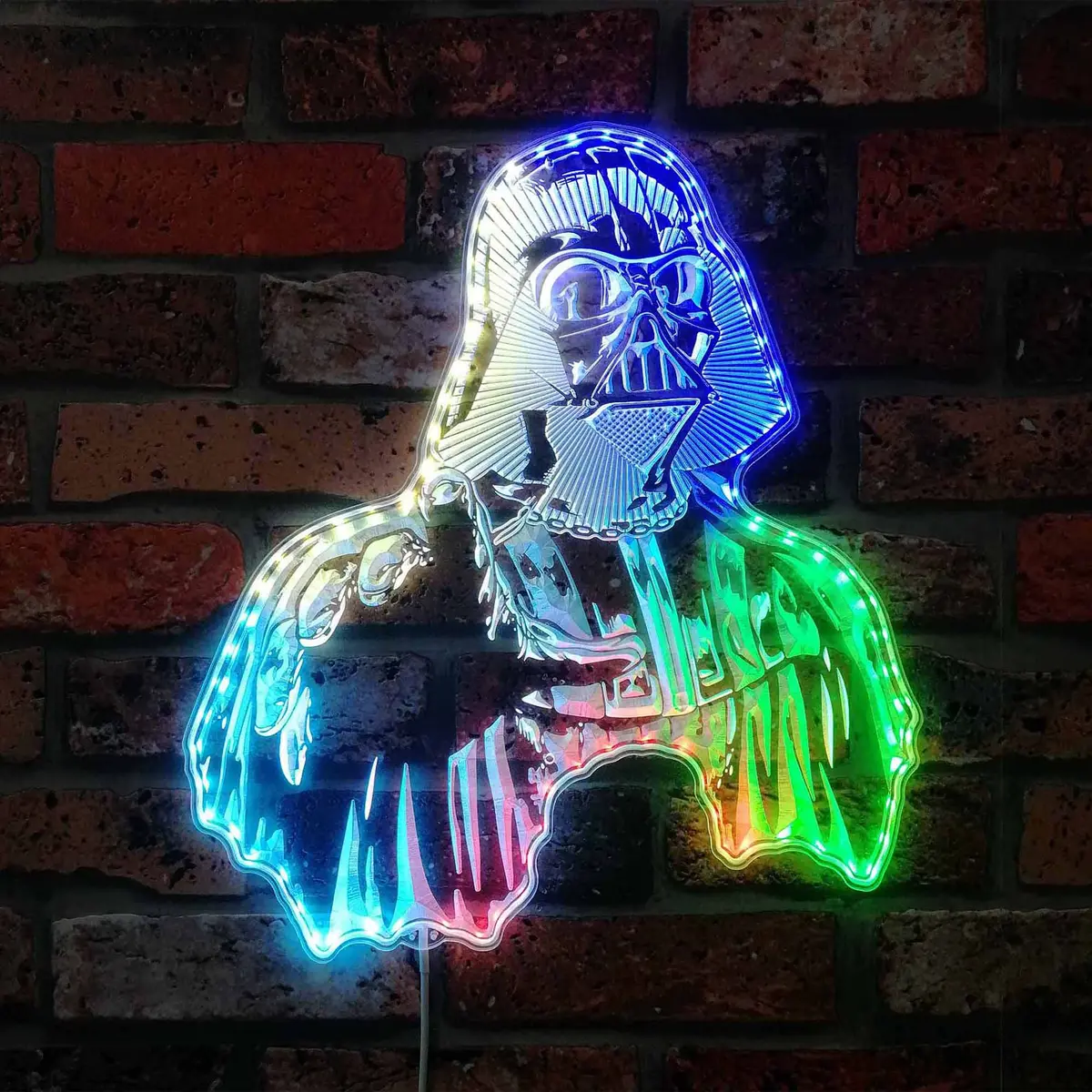 Darth Vader Neon Led Sign With Dynamic Rgb Colors 1