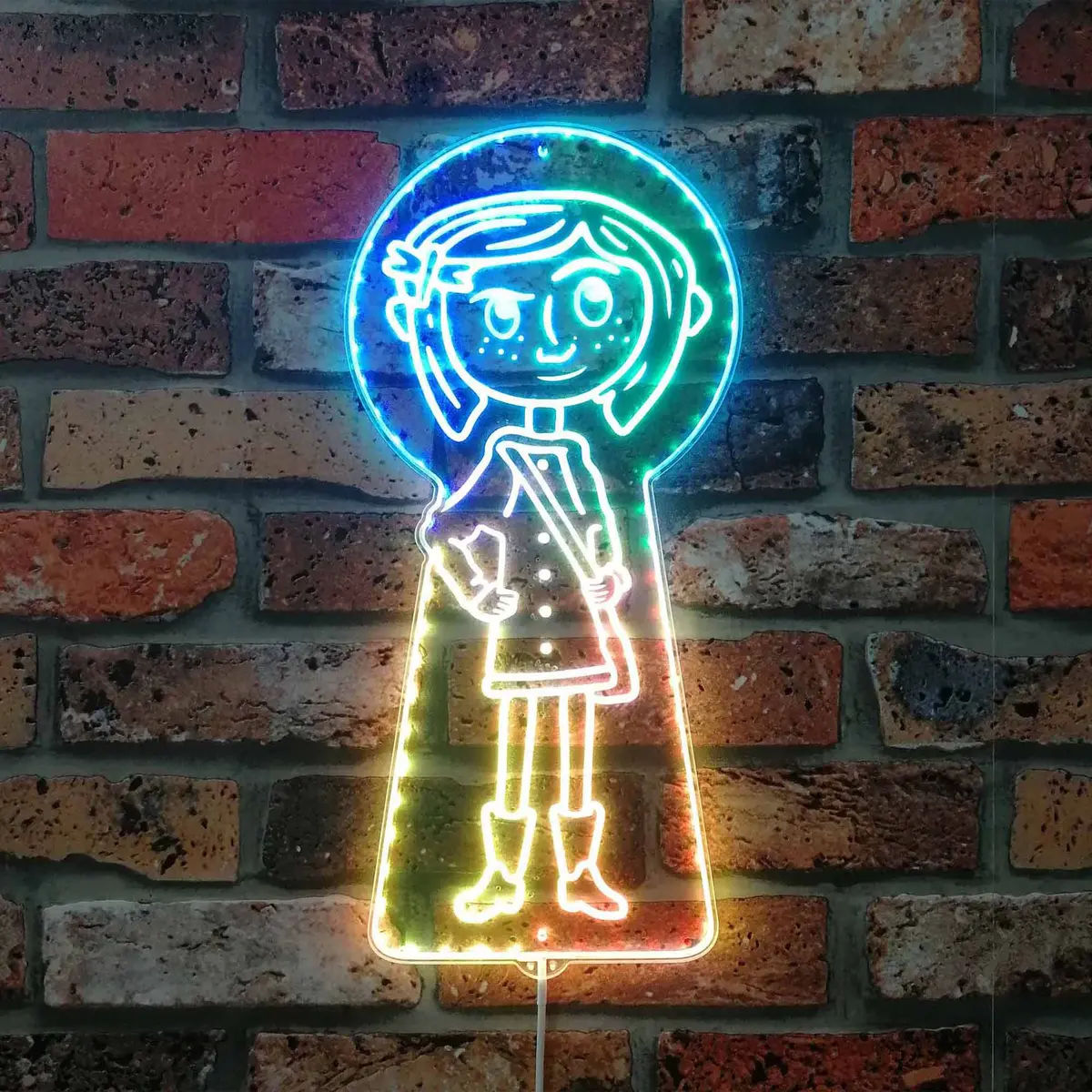Coraline Neon Led Sign With Dynamic Rgb Colors 1