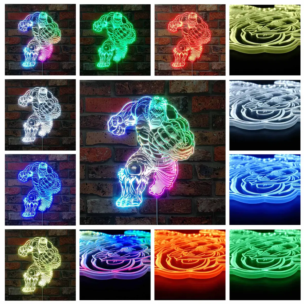 Hulk Marvels Neon Led Sign With Dynamic Rgb Colors 3