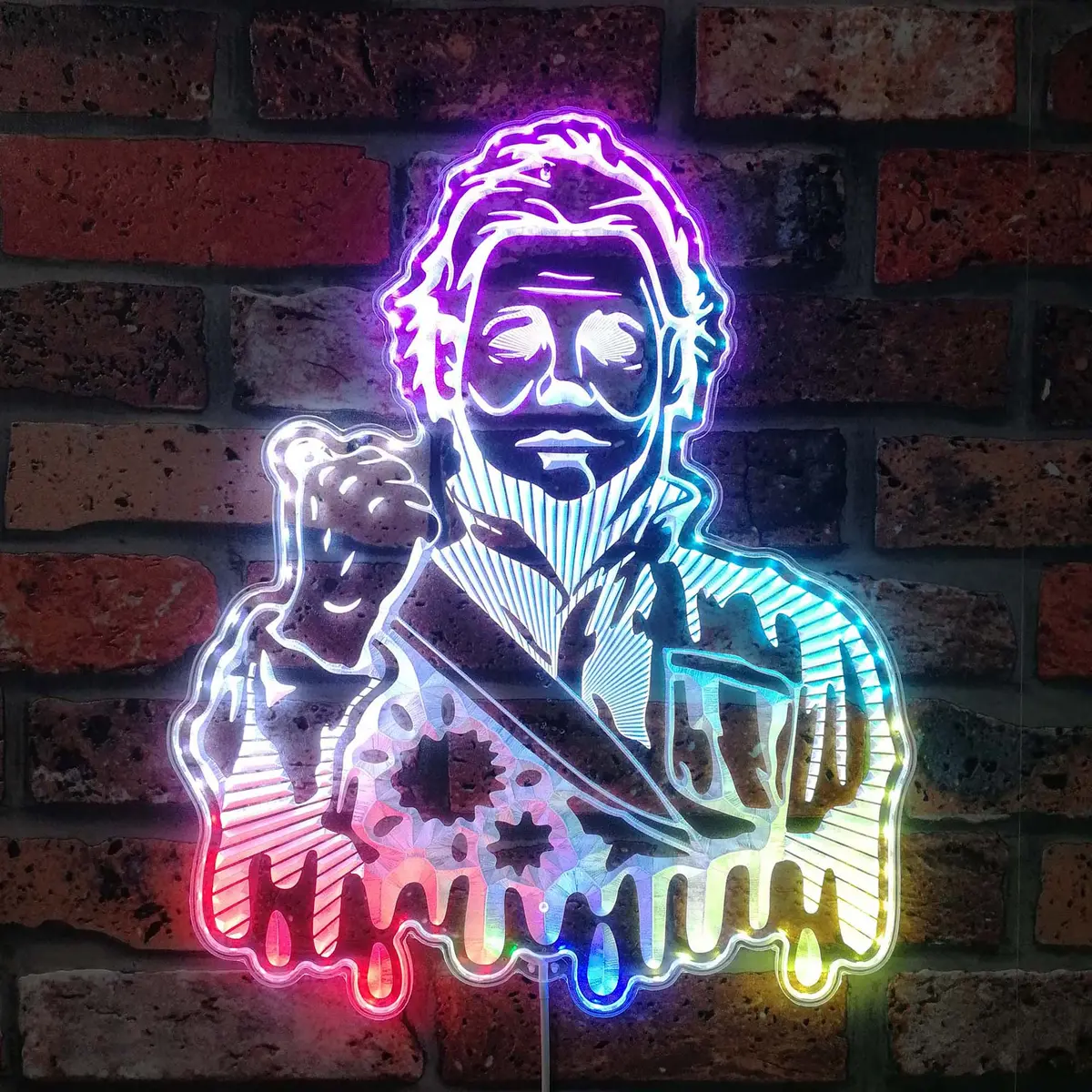 Halloween Michael Myers Neon Led Sign With Dynamic Rgb Colors 1