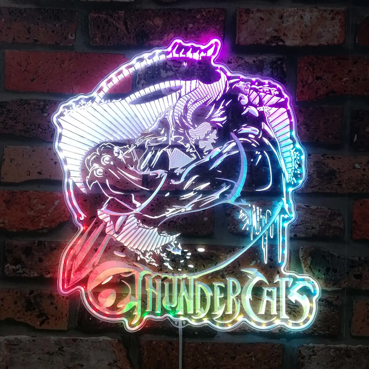 Thundercats Neon Led Sign With Dynamic Rgb Colors 1