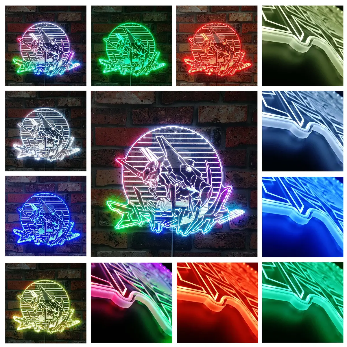 Evangelion Unit-01 Neon Led Sign With Dynamic Rgb Colors 2
