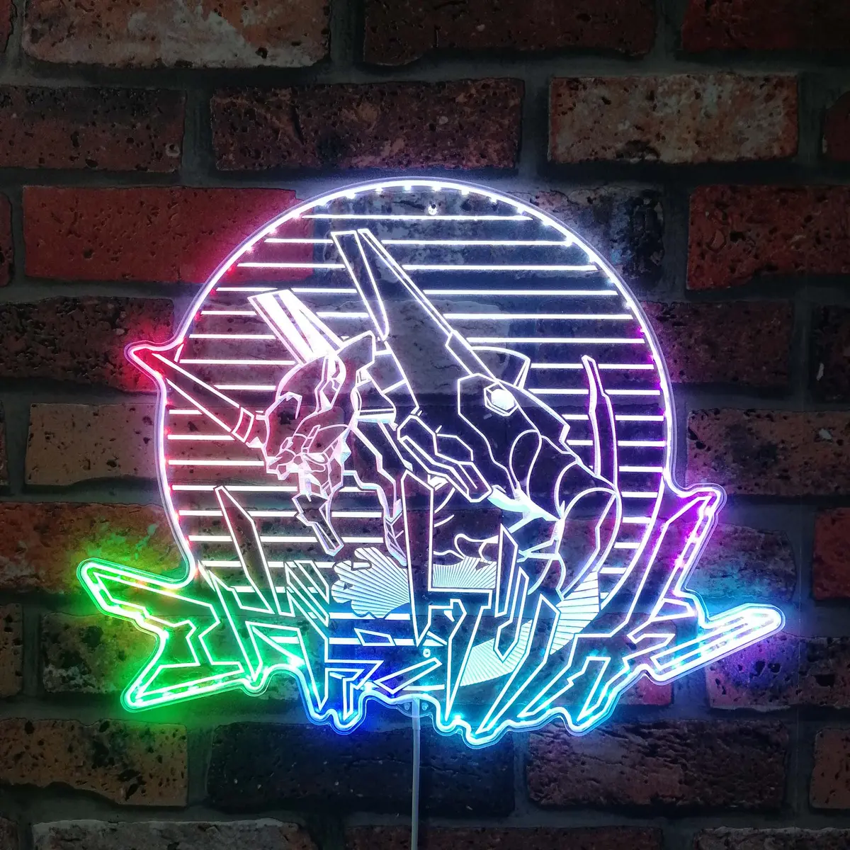 Evangelion Unit-01 Neon Led Sign With Dynamic Rgb Colors 1