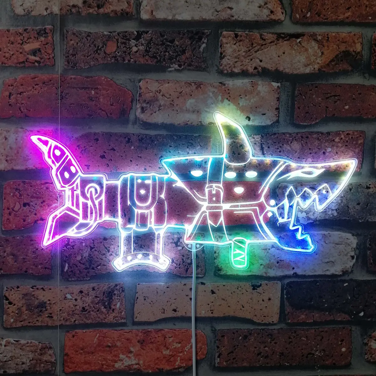Jinx Arcane Fishbones Neon Led Sign With Dynamic Rgb Colors 1