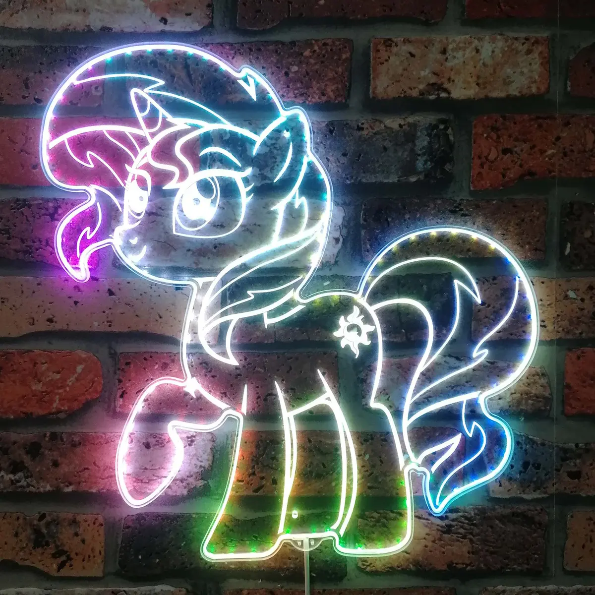 My Little Pony Sunset Shimmer  Neon Led Sign With Dynamic Rgb Colors 1