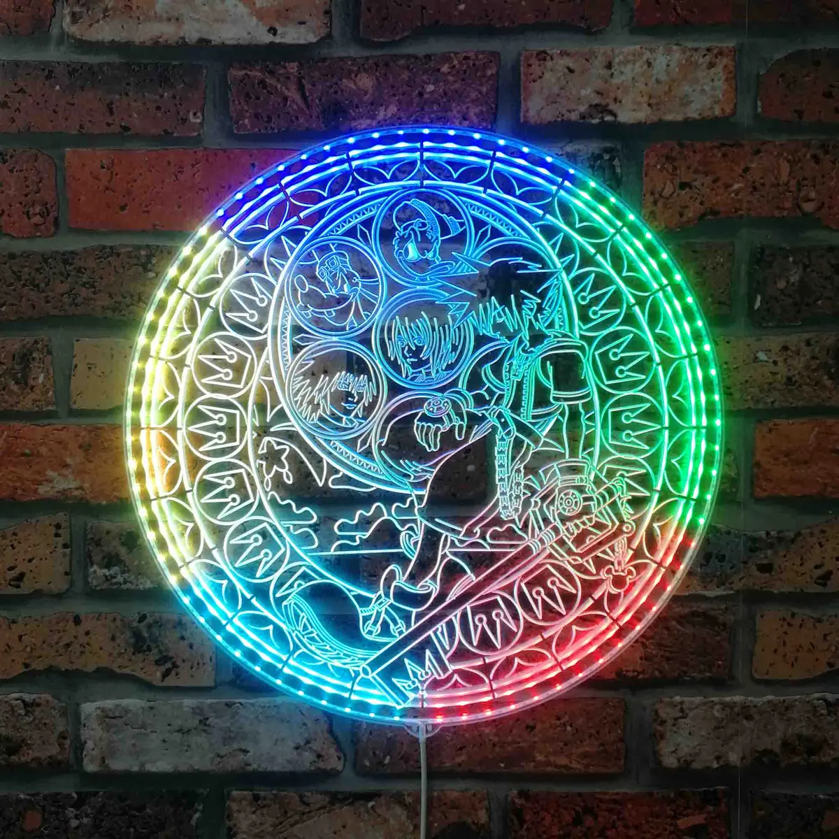 Kingdom Hearts Neon Led Sign With Dynamic Rgb Colors 1