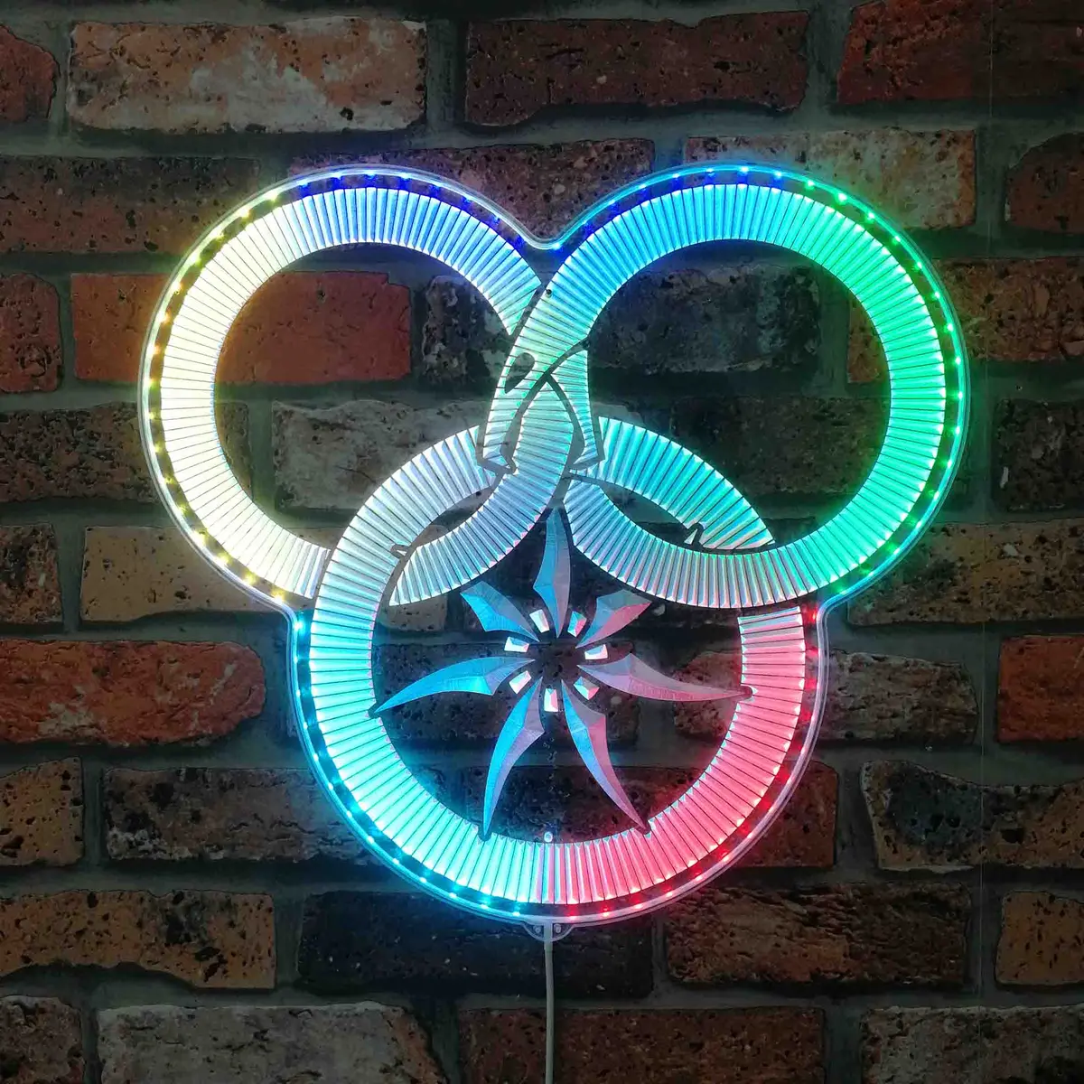 Wheel Of Time Neon Led Sign With Dynamic Rgb Colors 1