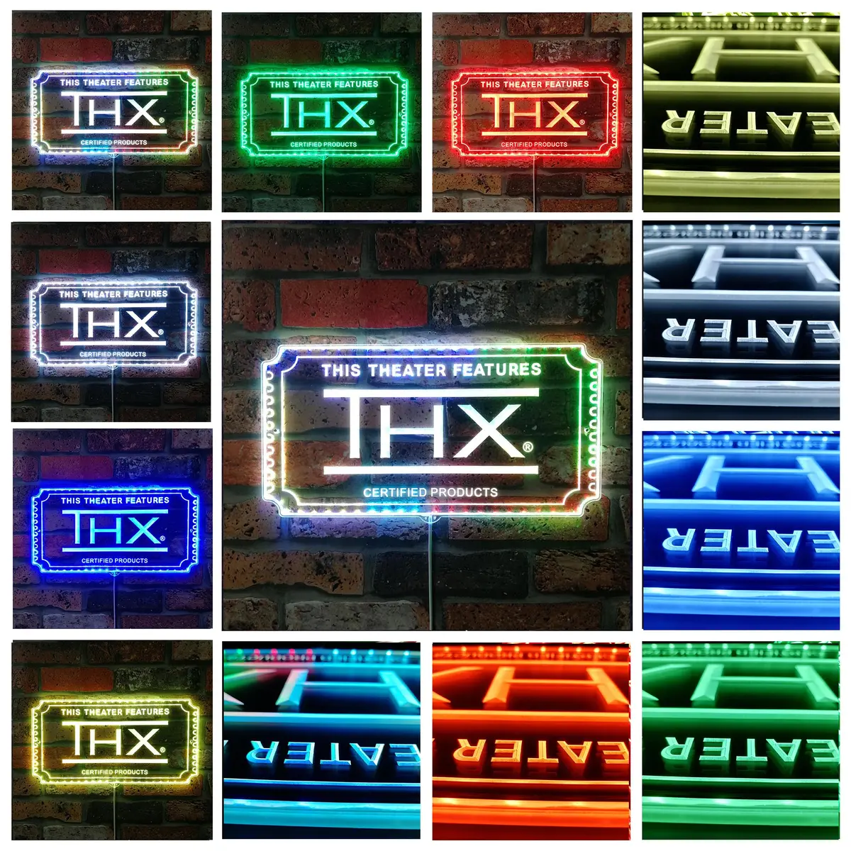 Thx Neon Led Sign With Dynamic Rgb Colors 2
