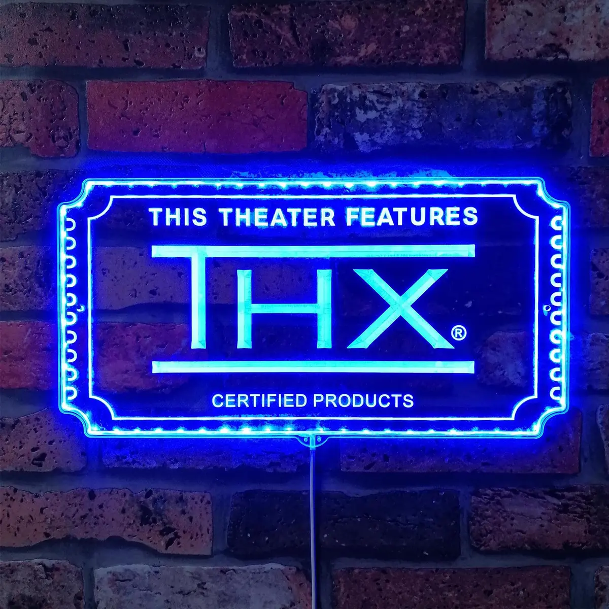 Thx Neon Led Sign With Dynamic Rgb Colors 4