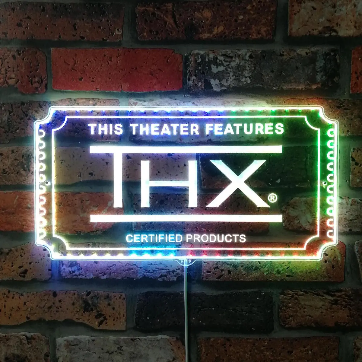 Thx Neon Led Sign With Dynamic Rgb Colors 1