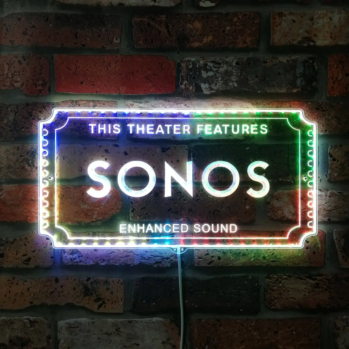 Sonos Home Movie Neon Led Sign With Dynamic Rgb Colors 1