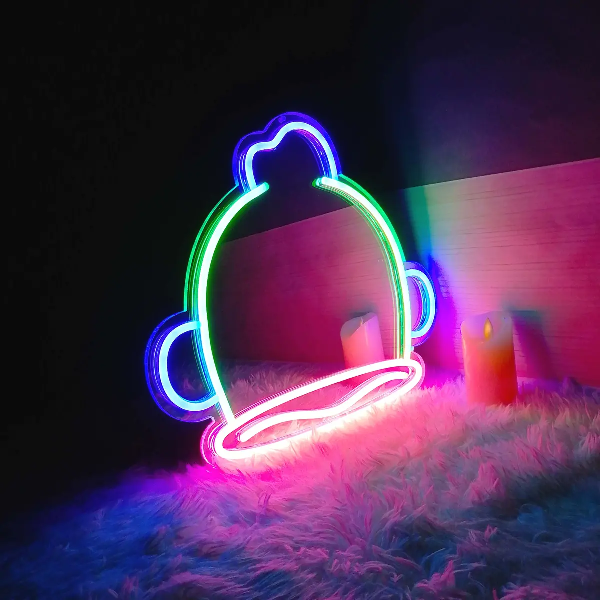 Sanrio - Hangyodon Neon Mirror Led Sign 1