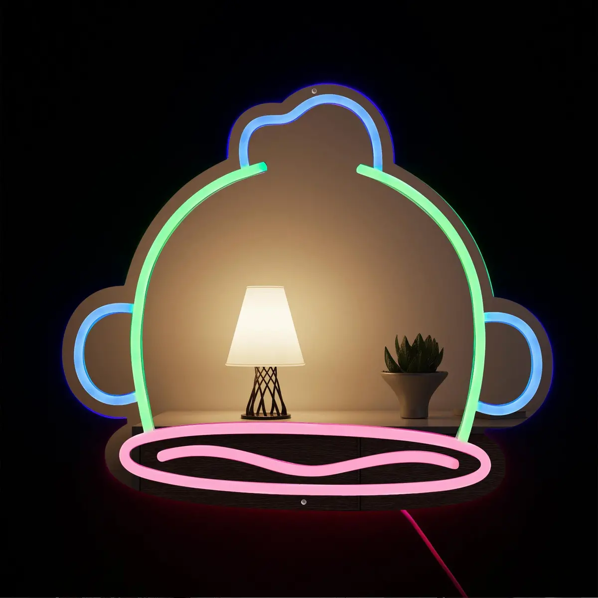 Sanrio - Hangyodon Neon Mirror Led Sign 3