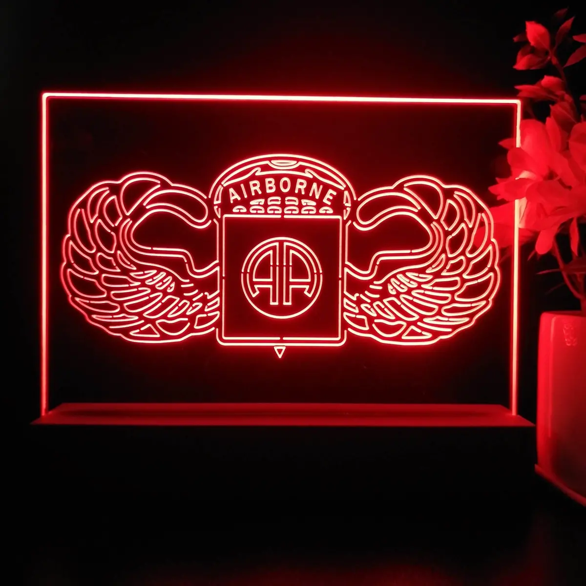 Airborne Division Neon Sign Pub Bar Lamp 1