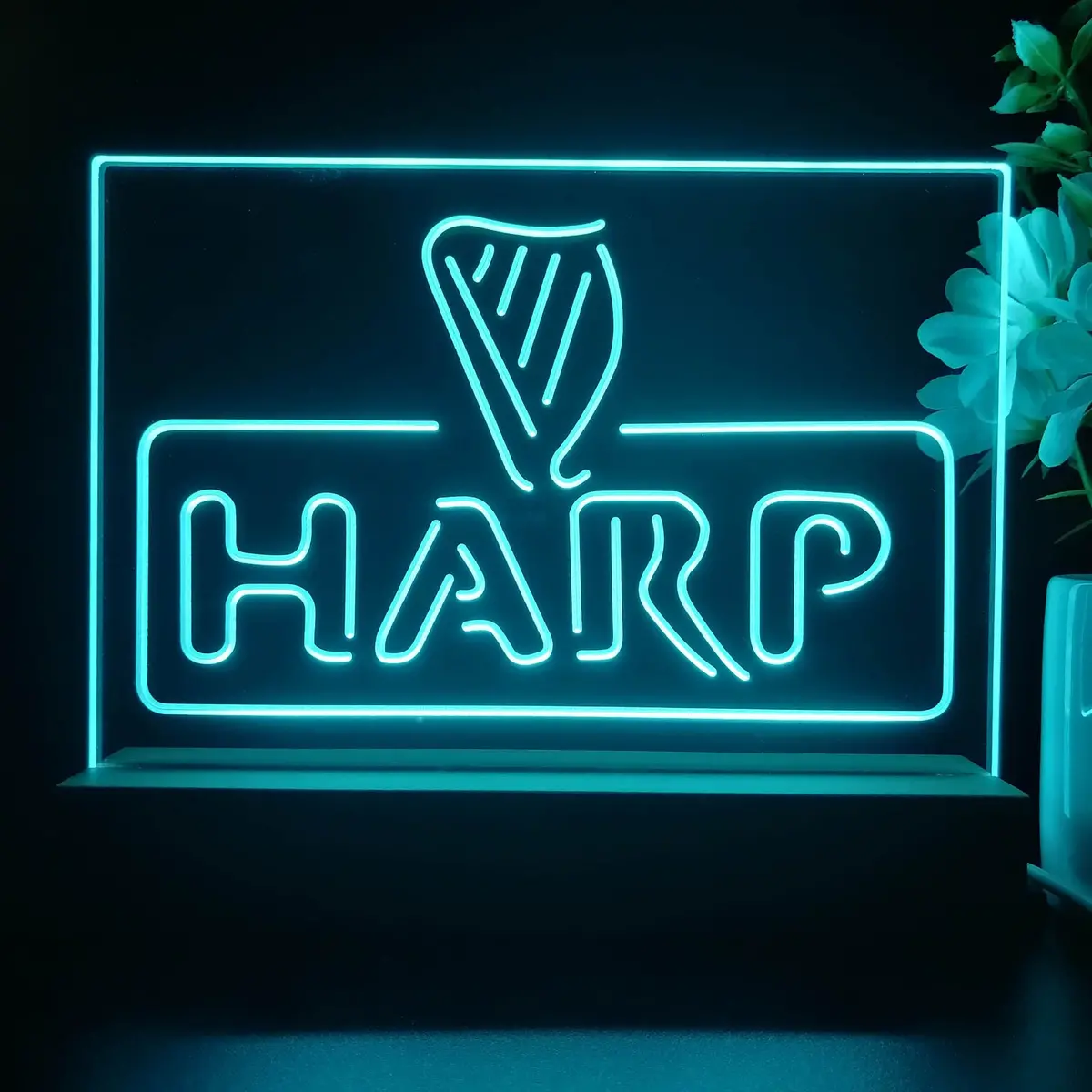 Harp Neon Sign Pub Bar Lamp 1