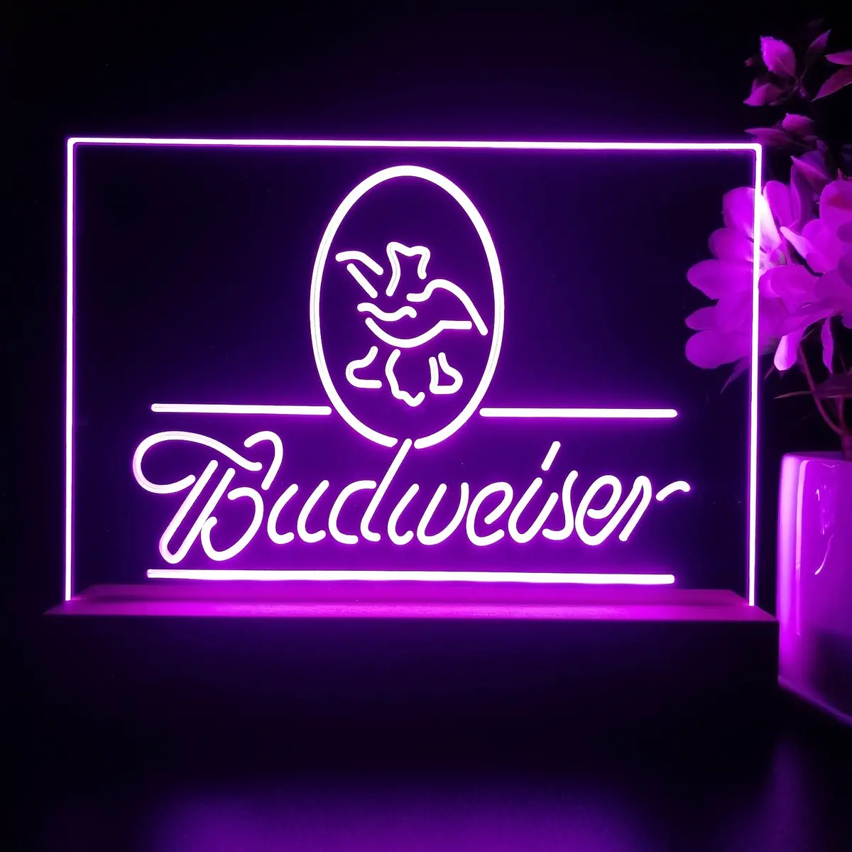 Budweiser Eagle Us Beer Company Neon Sign Pub Bar Lamp 2
