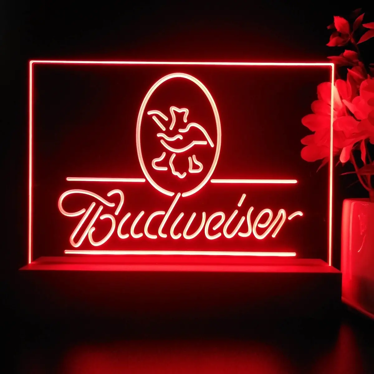 Budweiser Eagle Us Beer Company Neon Sign Pub Bar Lamp 1