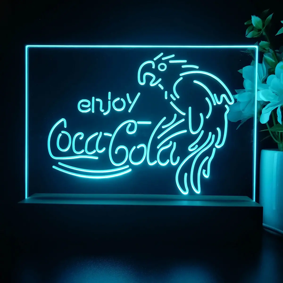 Coca Cola Classic Logo Bar Neon Sign Pub Bar Lamp 1