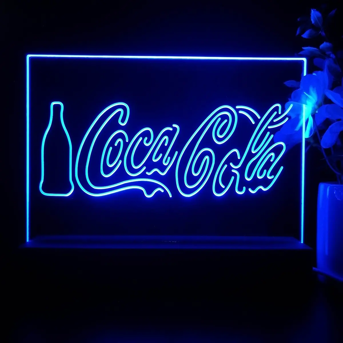 Coca Cola Bottle Display Neon Sign Pub Bar Lamp 1