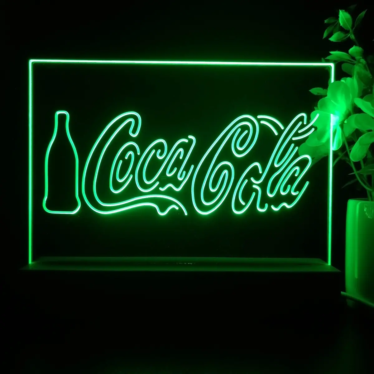 Coca Cola Bottle Display Neon Sign Pub Bar Lamp 2