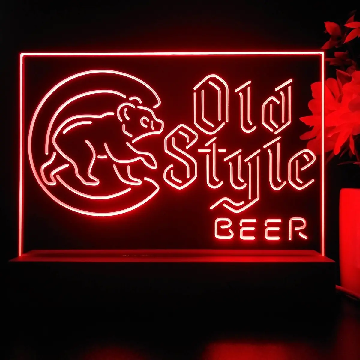 Chicago Cubs Old Style Bar Neon Sign Pub Bar Lamp 1