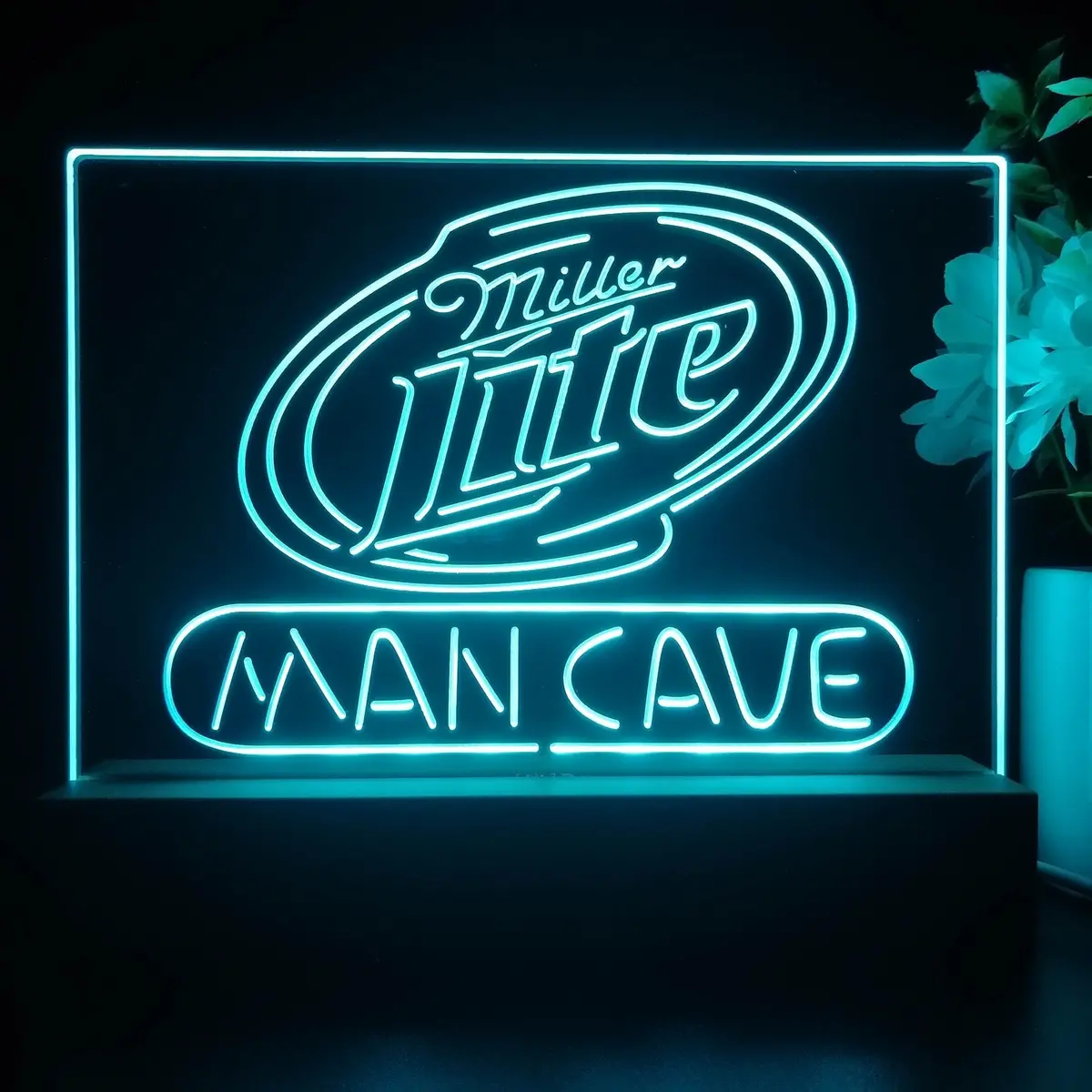 Miller Lite Man Cave Beer Bar Neon Sign Pub Bar Lamp 2