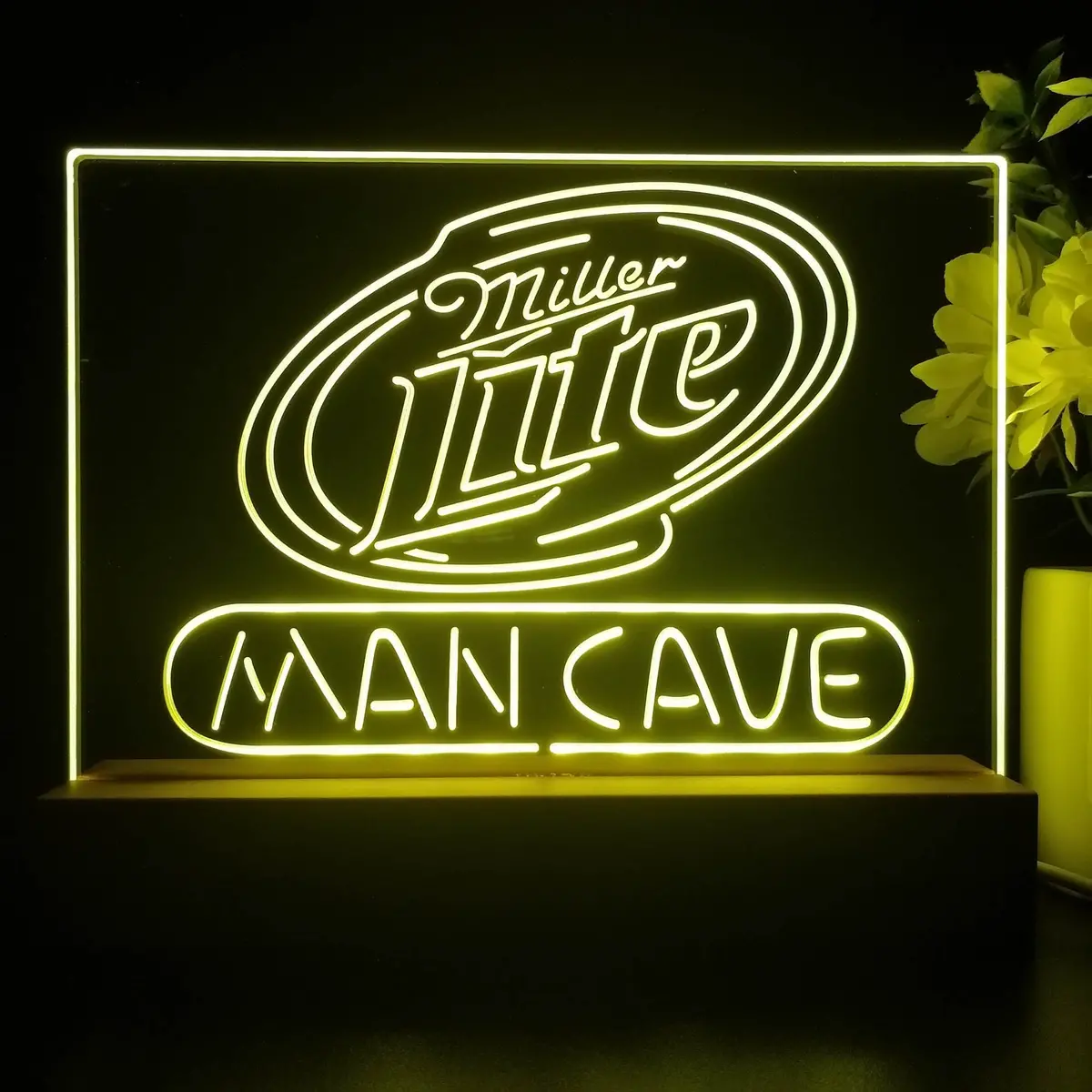Miller Lite Man Cave Beer Bar Neon Sign Pub Bar Lamp 1