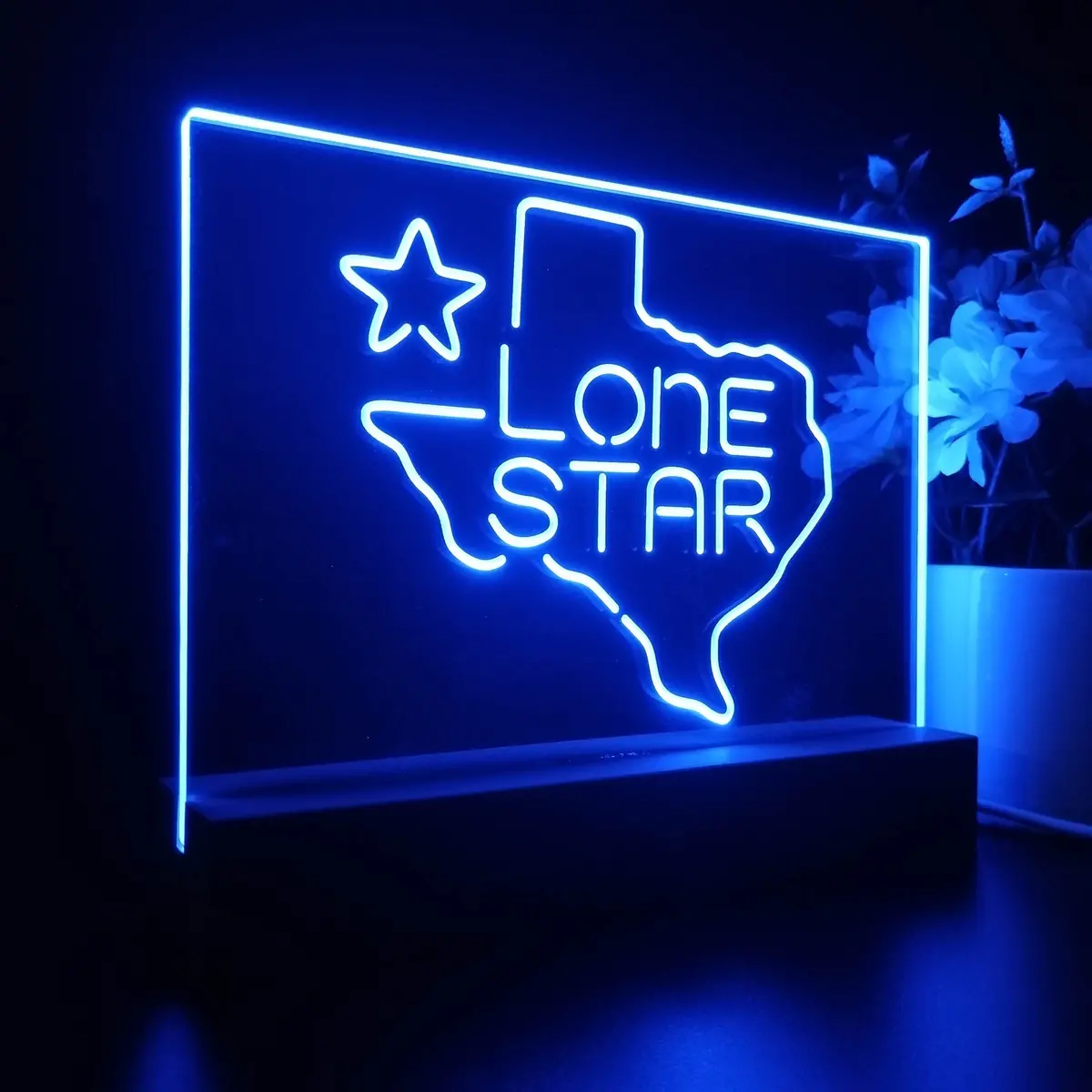 Texas Lone Star Beer Bar Neon Sign Pub Bar Lamp 1