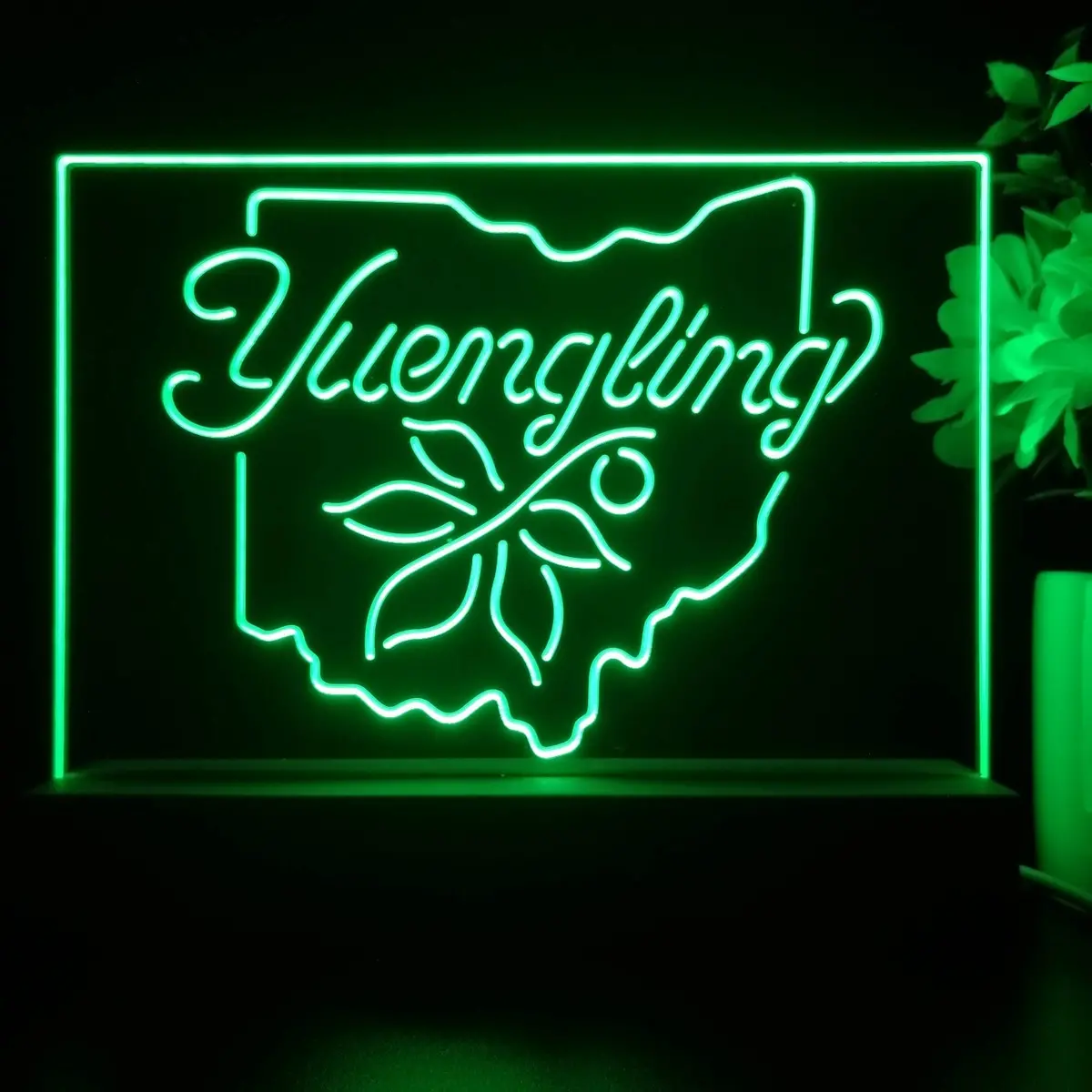 Yuengling Ohio State Buckeye Larger Beer Neon Sign Pub Bar Lamp 1