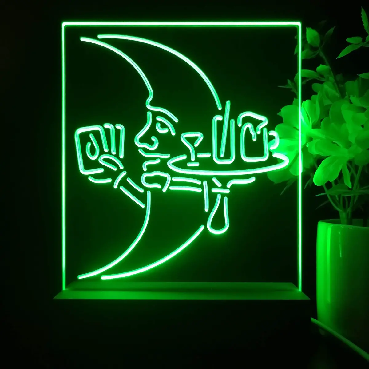 Blue Moon Beer Night Light Neon Pub Bar Lamp 1