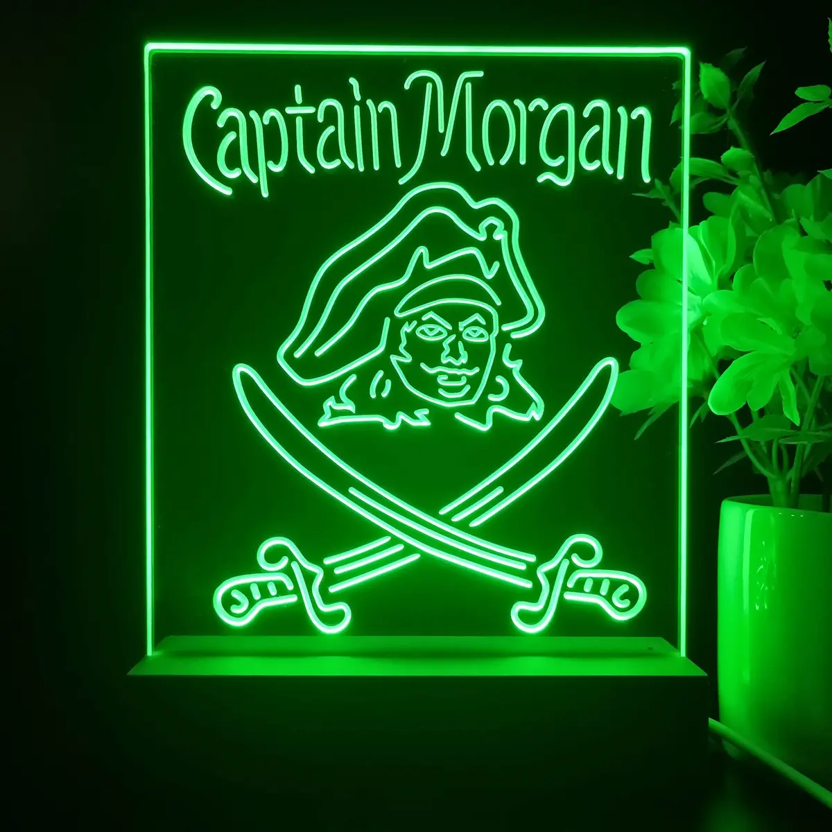 Captain Morgan Rum Bar Night Light Neon Pub Bar Lamp 1