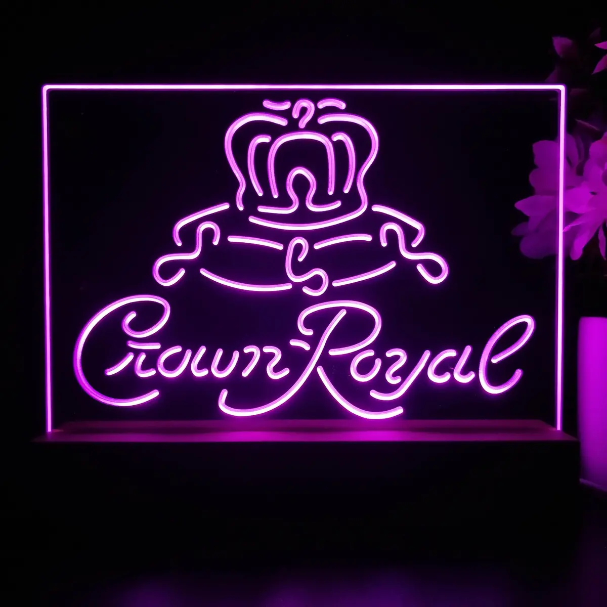 Crown Royal Beer Bar Neon Sign Pub Bar Lamp 1