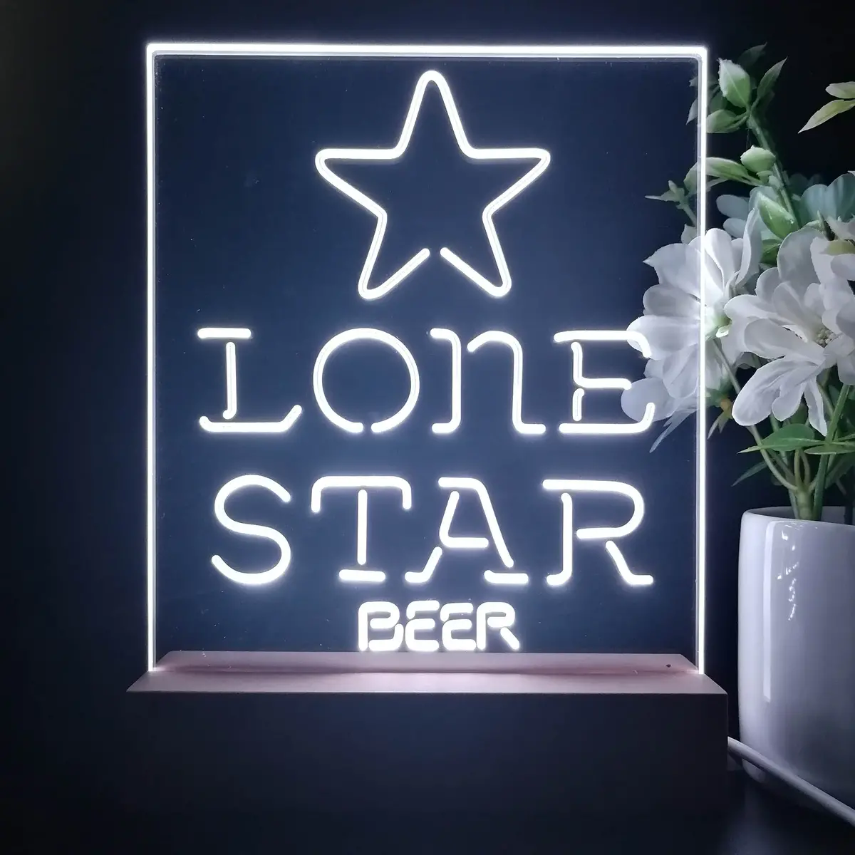 Lone Star Beer Bar Night Light Neon Pub Bar Lamp 1