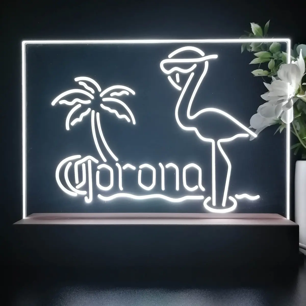 Corona Extra Pink Flamingo Neon Sign Pub Bar Lamp 1
