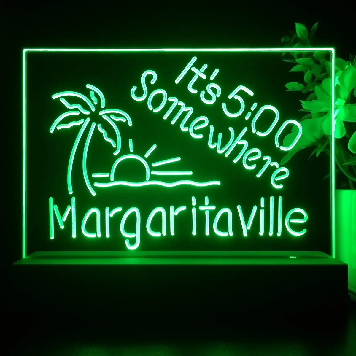 It's 500 Somewhere Margaritaville Neon Sign Pub Bar Lamp 1
