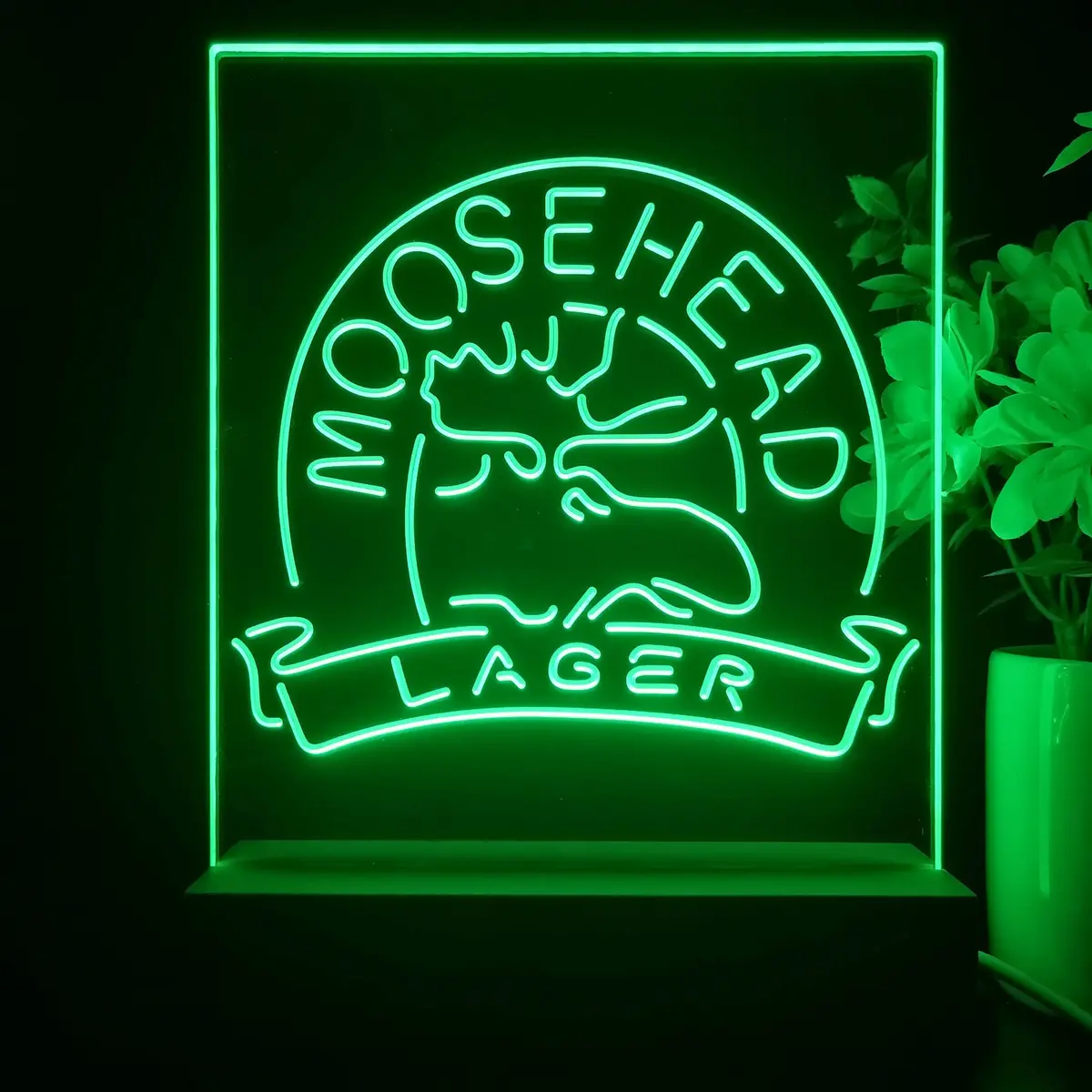 Moosehead Lager Beer 3D Illusion Night Light Desk Lamp 2