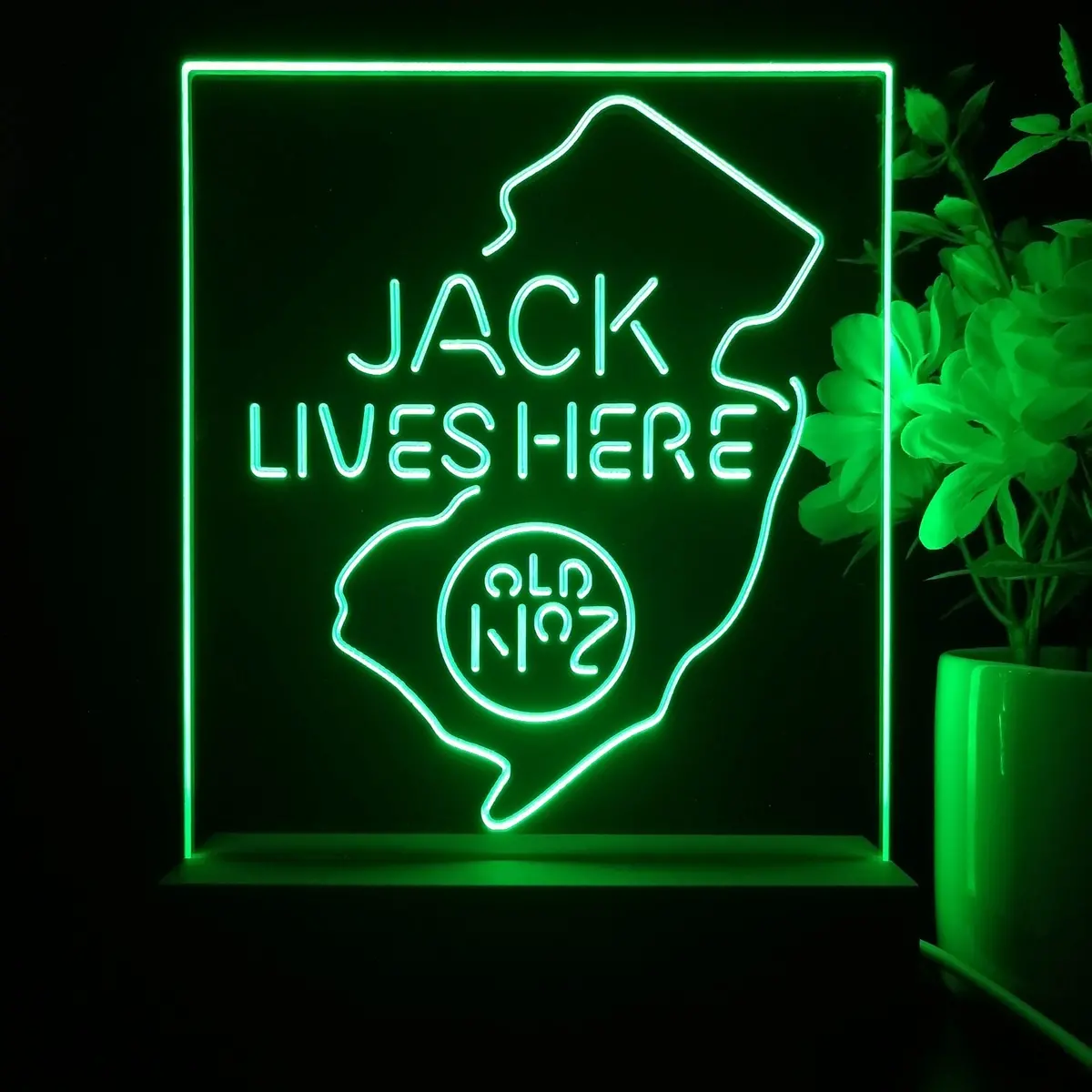 New Jersey Jack Lives Here Night Light Neon Pub Bar Lamp 1