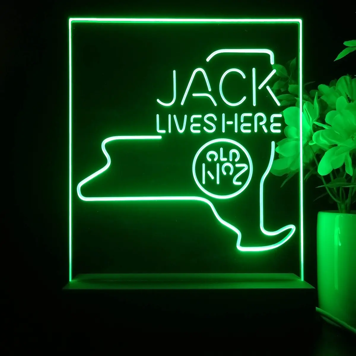 New York Jack Lives Here 3D Illusion Night Light Desk Lamp 1