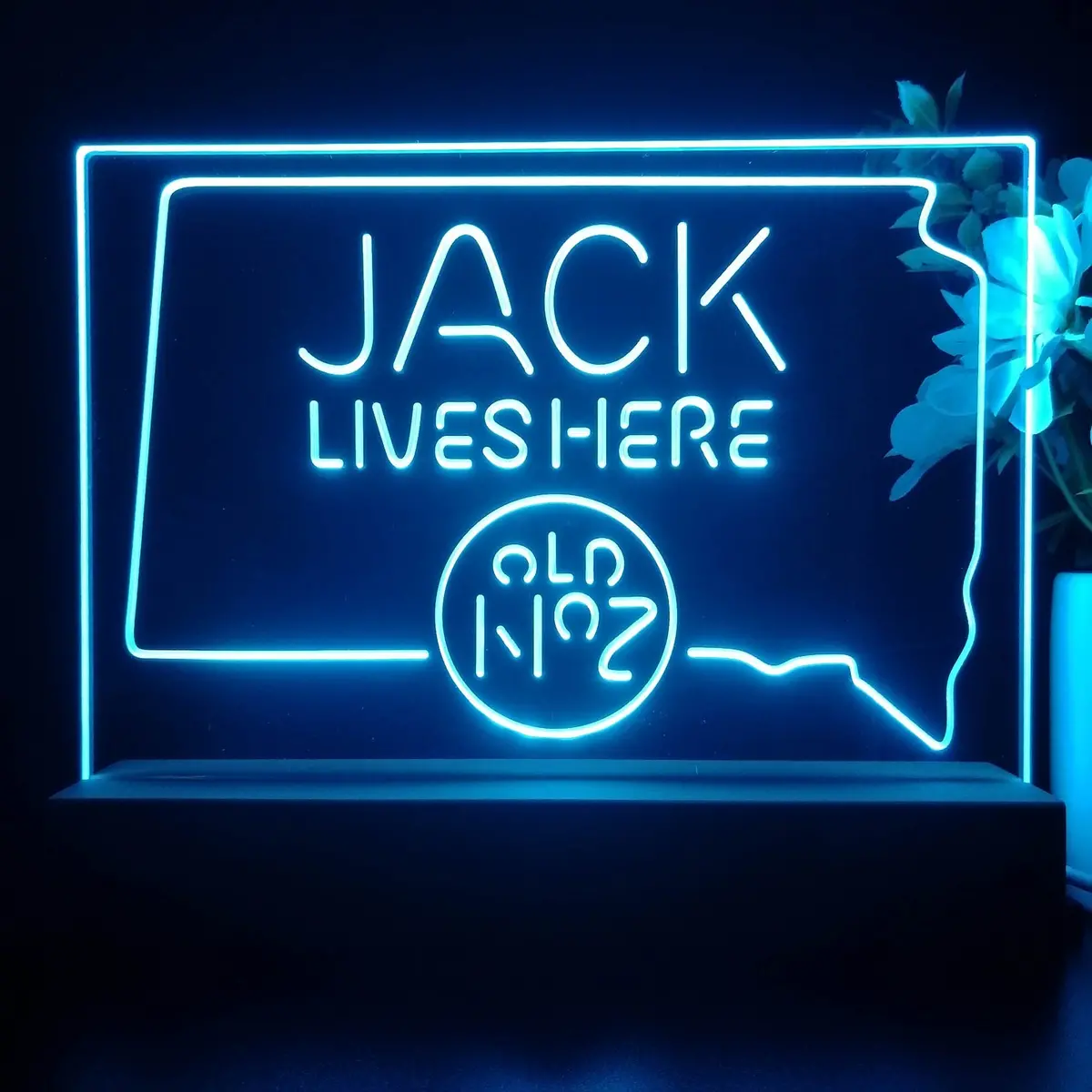South Dakota Jack Lives Here Neon Sign Pub Bar Lamp 1