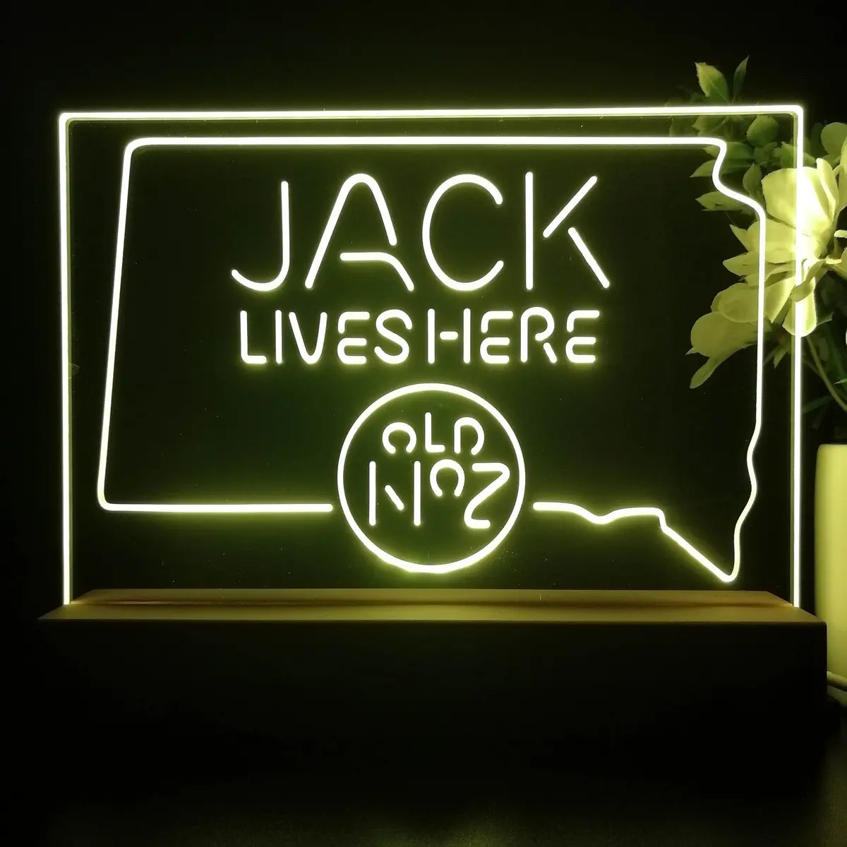 South Dakota Jack Lives Here Neon Sign Pub Bar Lamp 2