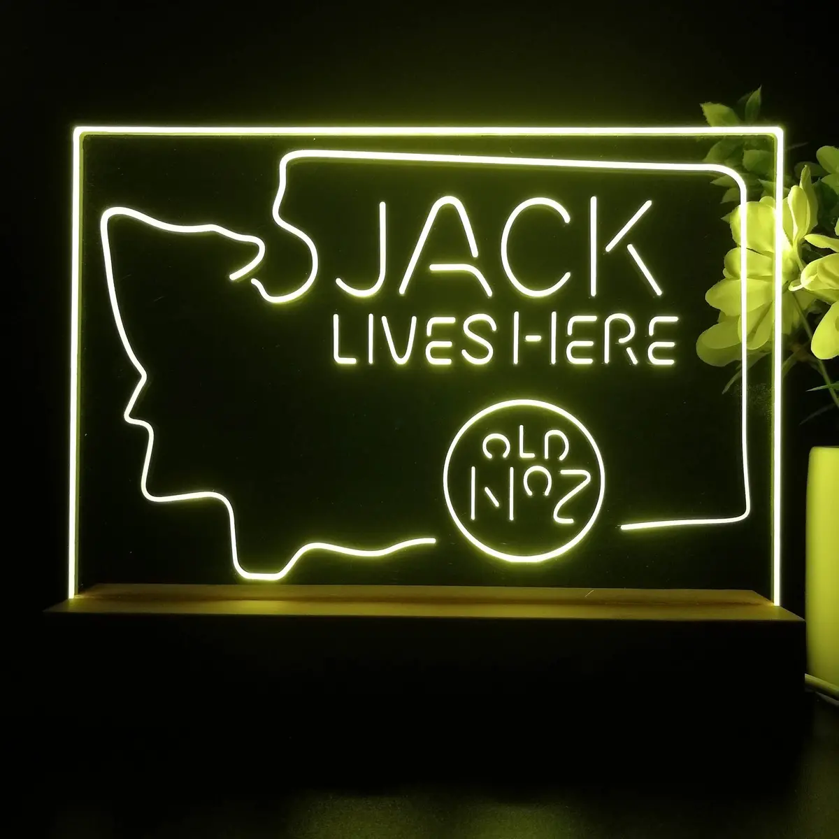Washington Jack Daniels Neon Sign Pub Bar Lamp 2