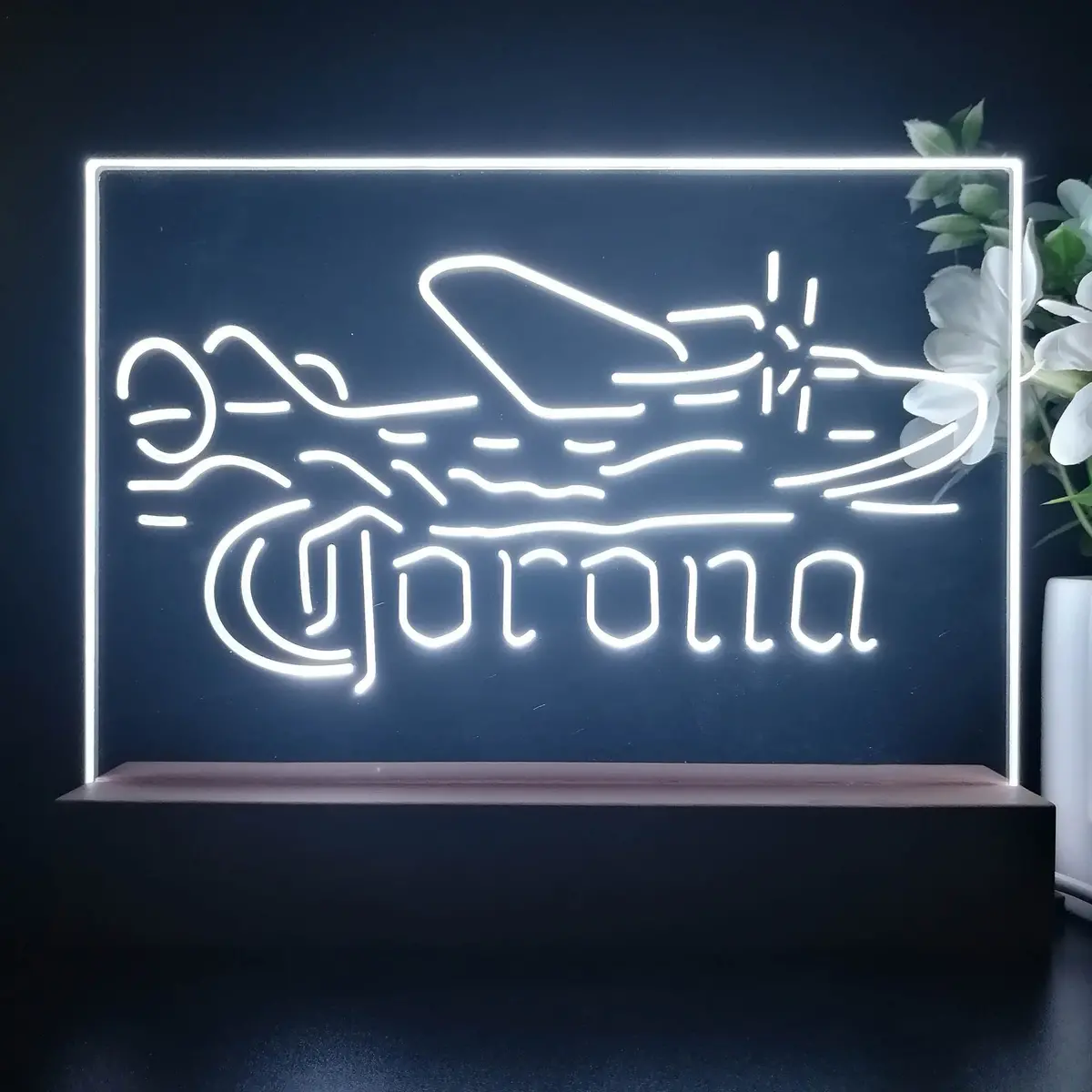 Corona Seaplane Hydroplane Neon Sign Pub Bar Lamp 1