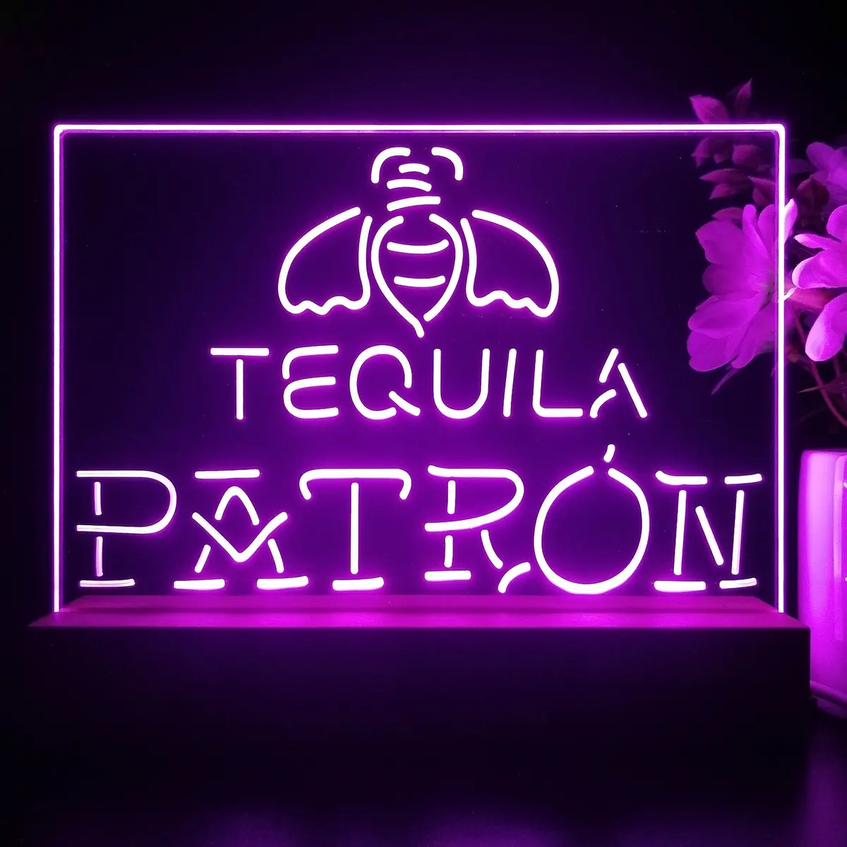 Patrons Tequilas Neon Sign Pub Bar Lamp 1